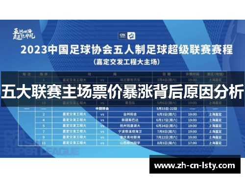 五大联赛主场票价暴涨背后原因分析